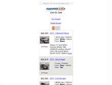 Tablet Screenshot of featuredcars.com